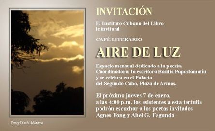 Café Literario Aire de Luz