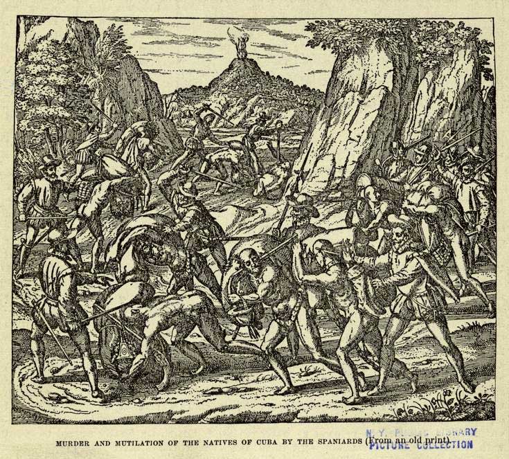 MEURTRE ET MUTILATION DES AUTOCHTONES DE CUBA