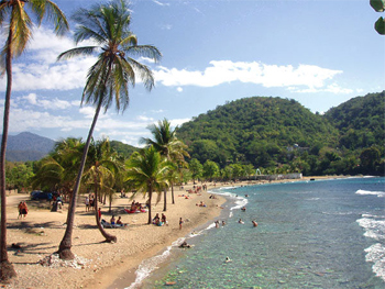 La playa locale vue d'un autre angle